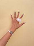Cloud Puff Ring worn on hand with soft sculptural detail