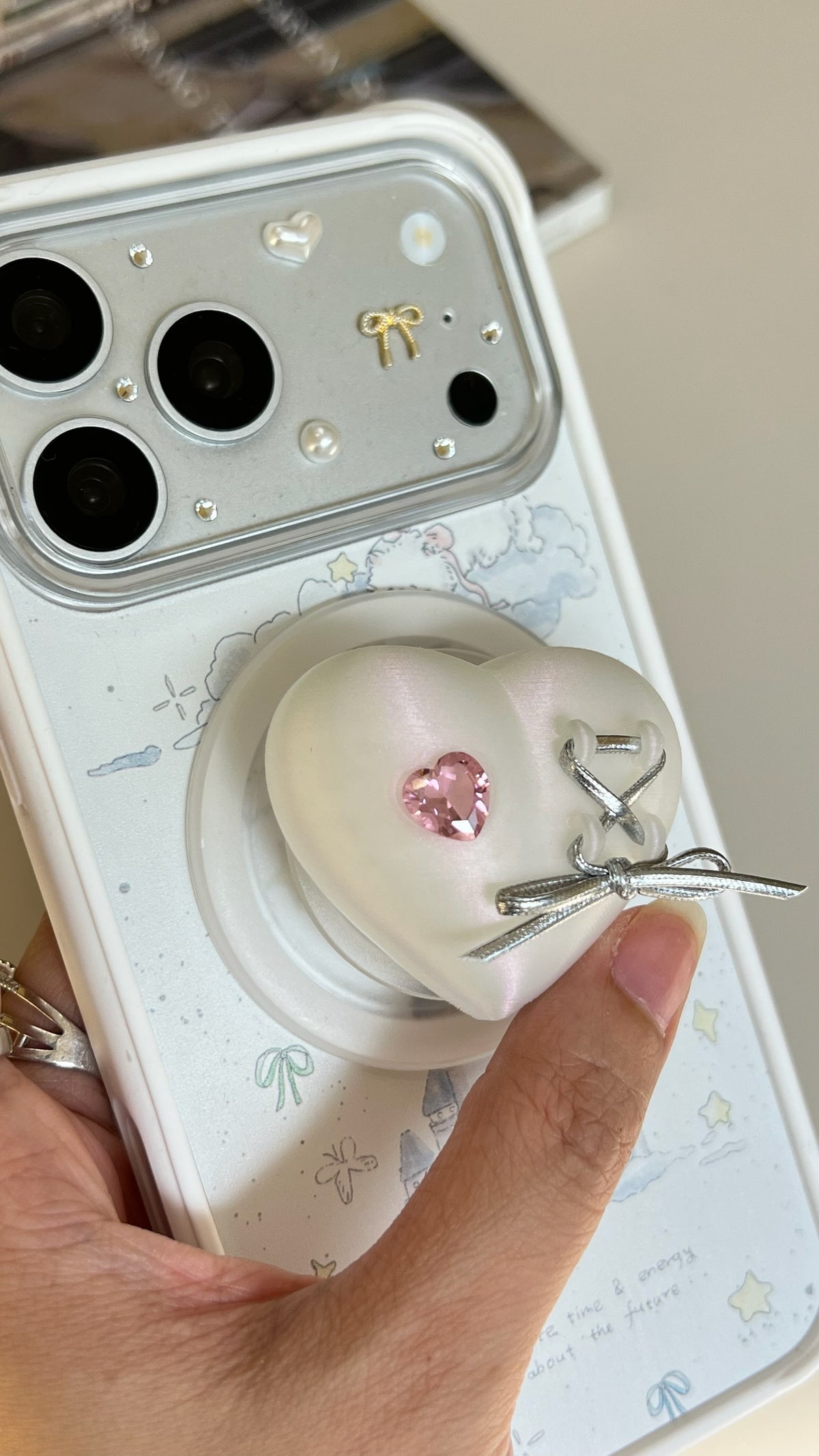 Mechanical Heart Magnetic Phone Grip