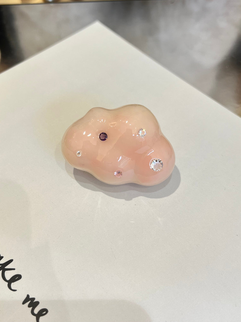 UV Cloud Ring lifestyle styling image with soft sculptural shape