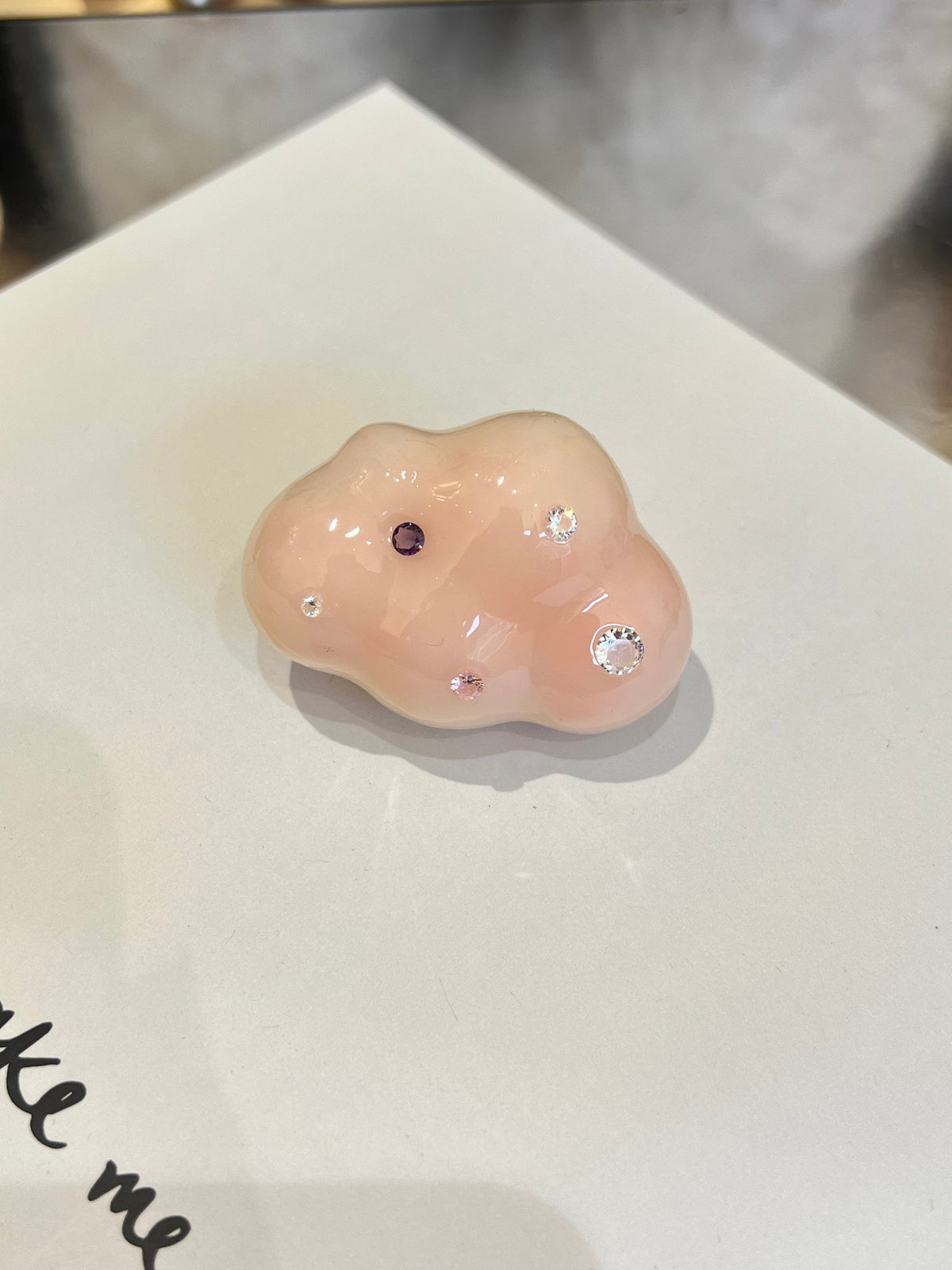UV Cloud Ring lifestyle styling image with soft sculptural shape