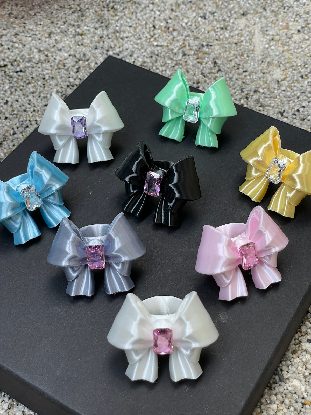Ribbon Bow Ring full color collection by UNICOLOOM