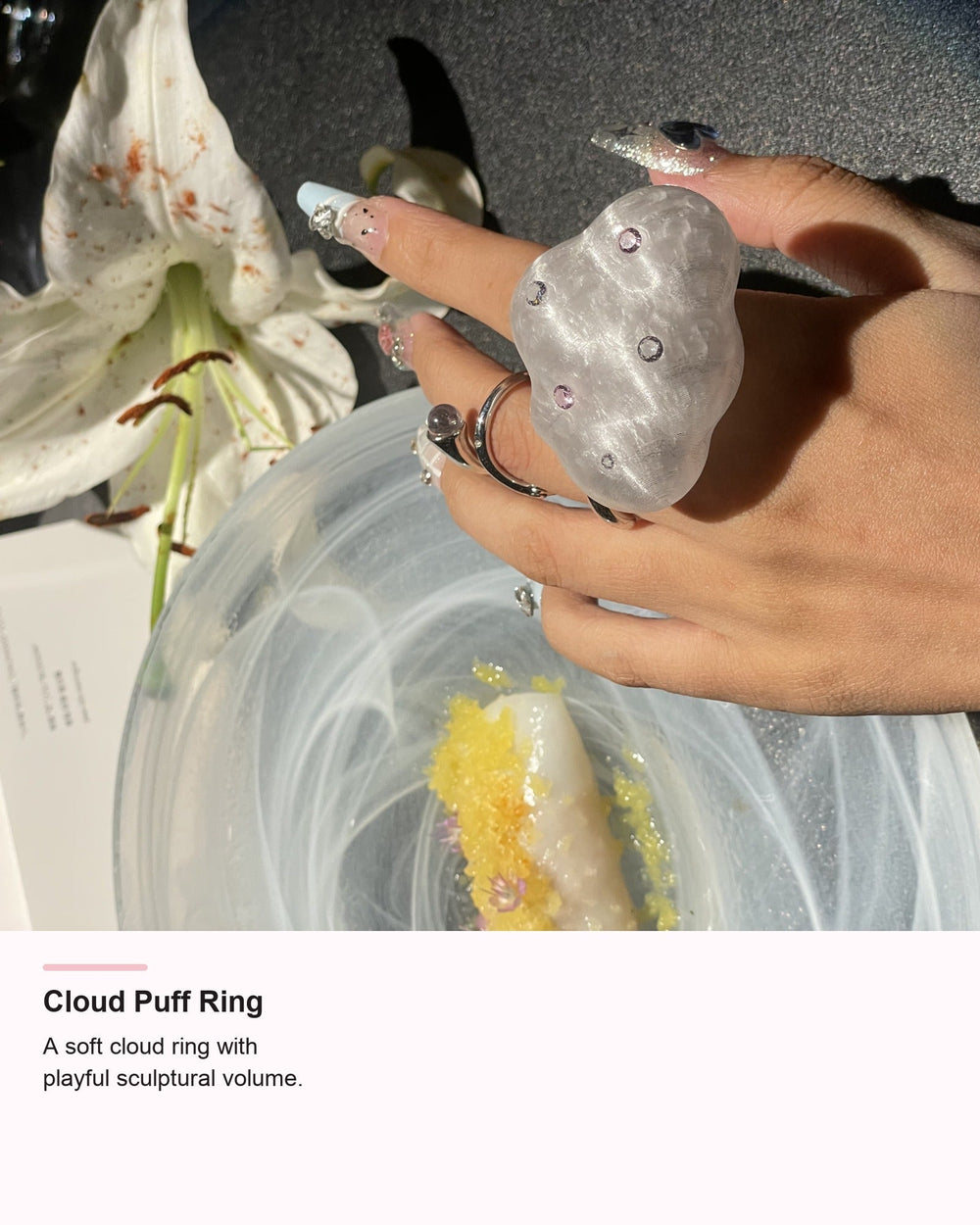 Cloud Puff Ring detail card hero image by UNICOLOOM