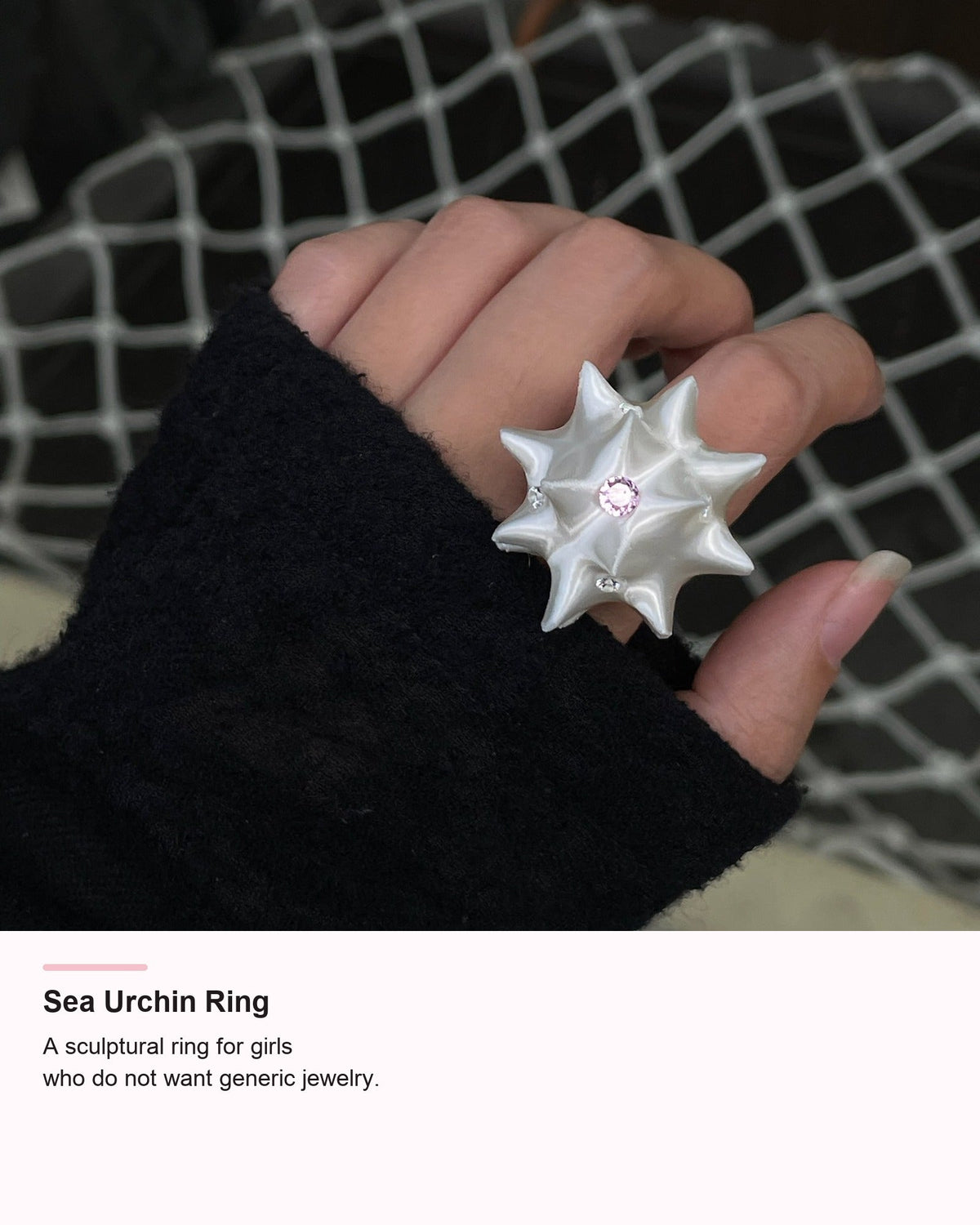 Sea Urchin Ring detail card hero image by UNICOLOOM