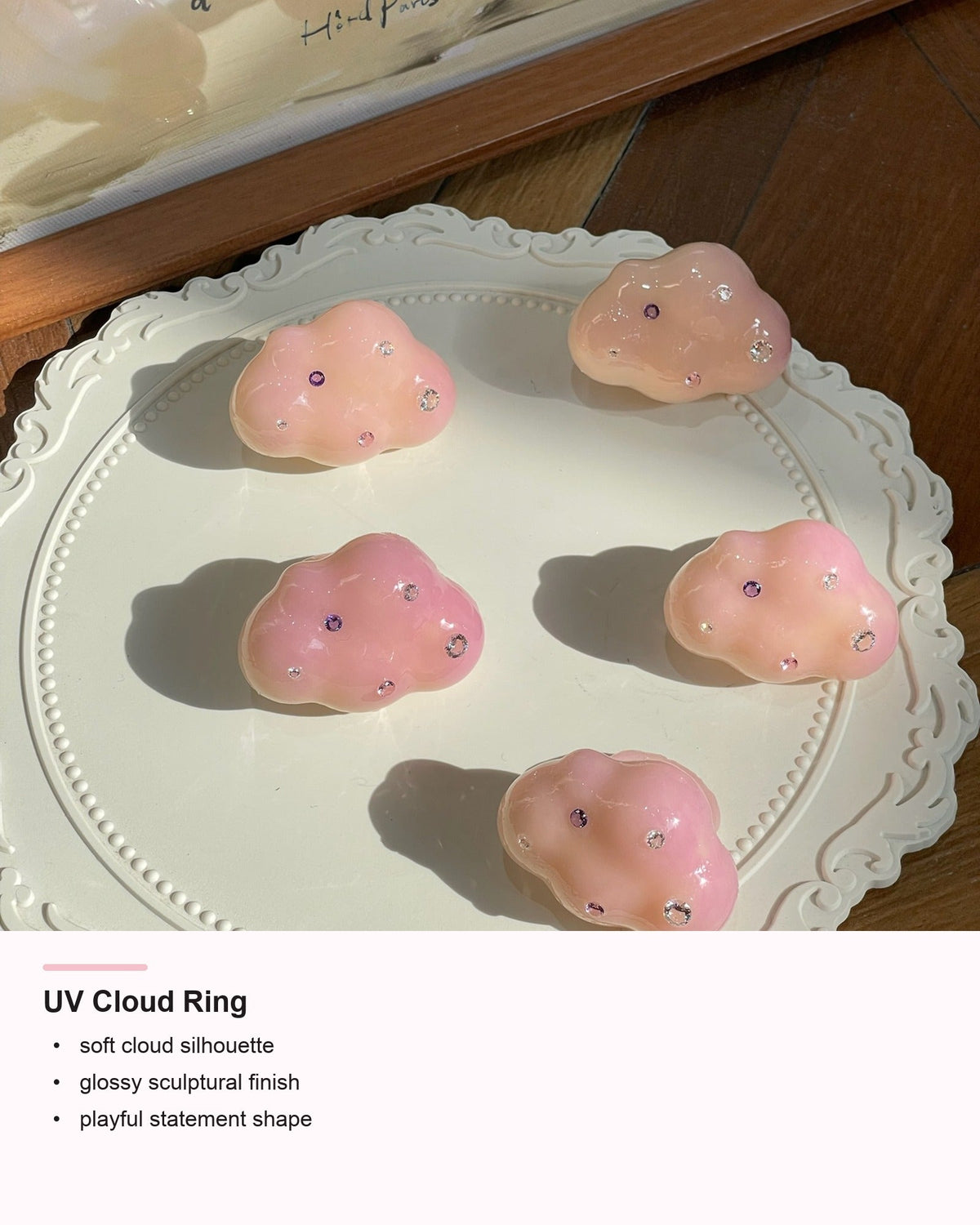 UV Cloud Ring detail card showing cloud silhouette